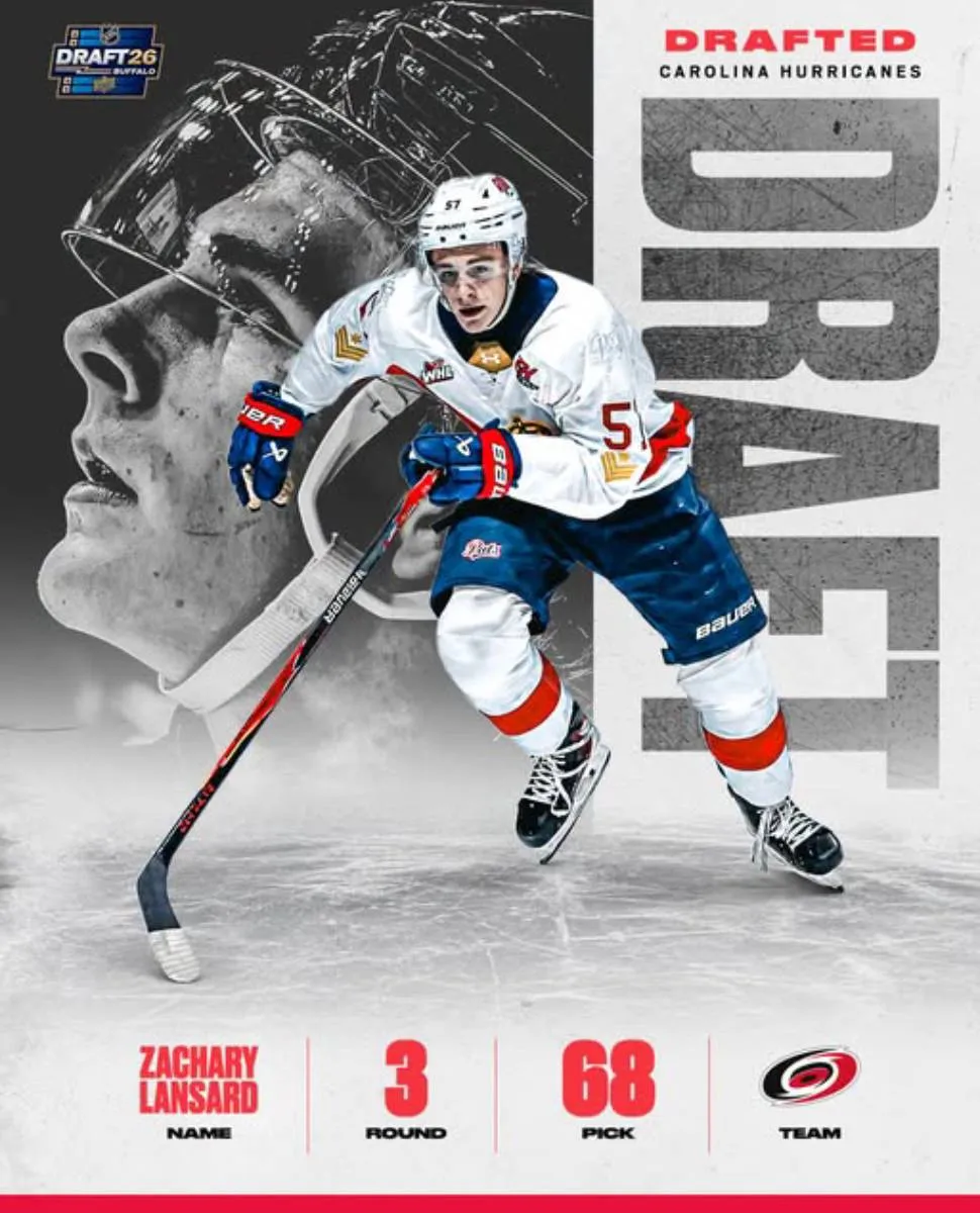 Zach Lansard poster of being drafted